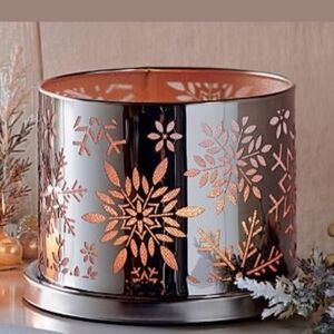 PartyLite Enchanted Winter Snowflake Votive Holder